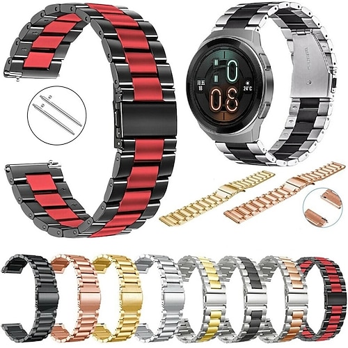 

Metal Stainless Steel Watch Band for Huawei Watch GT 2e / GT2 46mm / GT Active / Magic Watch 2 46mm / Honor Magic / Watch 2 Pro Replaceable Bracelet Wrist Strap Wristband