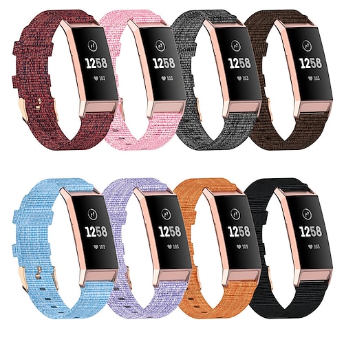 

Canvas Band For Fitbit Charge 4 Smart Bracelet Strap Loop For Fitbit Charge 3 Wrist Band Replacement Correa