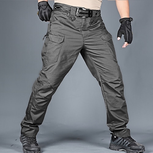 

Men's Work Pants Hiking Cargo Pants Tactical Pants Waterproof Ripstop Windproof Multi-Pockets Winter Spring Autumn Camo / Camouflage Cotton Polyester Bottoms for Hunting Hiking Military CP Color