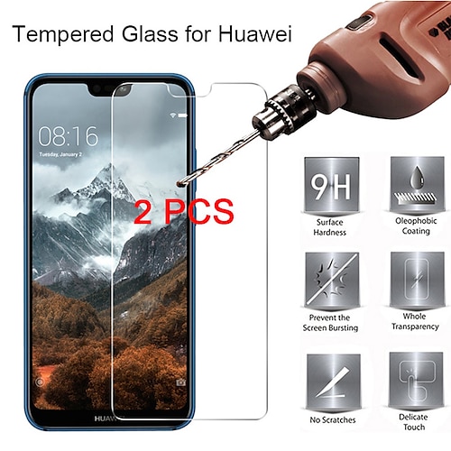 

2PCS Huawei Screen Protector Huawei P40 Lite E / P30 lite / P20 / P10 Plus /P Smart 2020 / P9 Plus / P8 Lite 2017 High Definition (HD) Front Screen Protector Tempered Glass