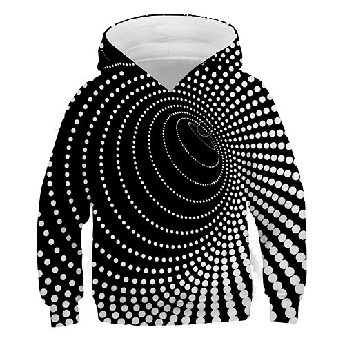 

Kids Boys New Year Graphic 3D Print Long Sleeve Active Rainbow