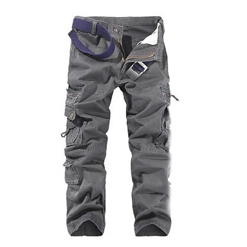 

Men's Work Pants Hiking Cargo Pants Tactical Pants 10 Pockets Military Summer Outdoor Ripstop Breathable Multi Pockets Sweat wicking Cotton Pants / Trousers Army Green Grey Khaki Green Black Work
