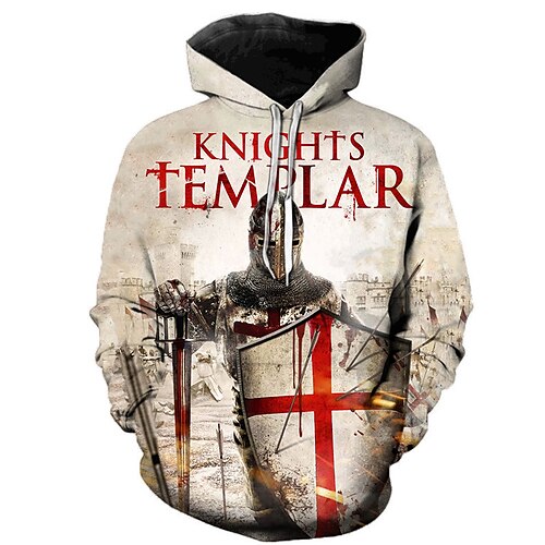 

Inspired by The Last Templar Knights Templar Cosplay Costume Hoodie Cartoon 3D Harajuku Graphic Kawaii Hoodie For Men's Women's Adults' Terylene