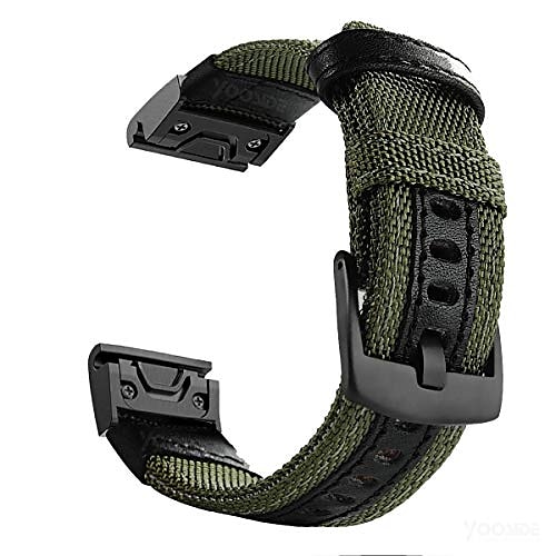 

Quick Easy Fit Watch Band for Fenix 7X / 6X / 5X / 3 Sapphire Fenix 6X Pro / 5X Plus / 3 HR Woven Durable Nylon Military Sport Wristband Strap for Enduro 2 D2 Delta PX / Bravo / Charlie Quatix 3