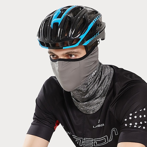 

Cycling Face Mask Cover Neck Gaiter Neck Tube Headwear Balaclava Neck Gaiter Neck Tube Patchwork Windproof UV Resistant Breathability Anti-Insect Reflective Strips Bike / Cycling Black Grey Dark Gray