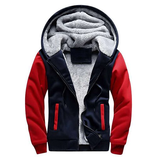 

Men's Hoodie Black Light gray Dark Gray Red Cool Winter Clothing Apparel Hoodies Sweatshirts