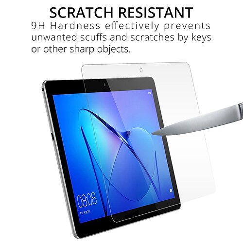 2Pcs Genuine 9H Tempered Glass Protector Screen For Huawei Mediapad T3/T2/T1/M3 