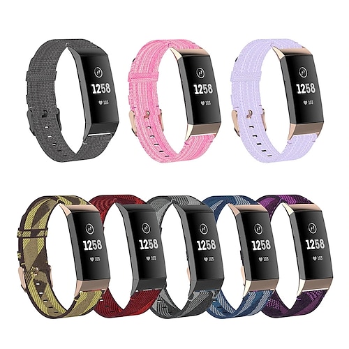 

Sport Nylon Fabric Watch Band for Fitbit Charge 4 SE / Charge 3 SE Replaceable Bracelet Wrist Strap Wristband