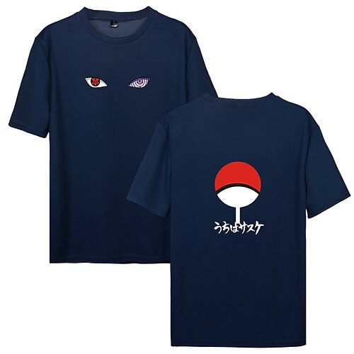 

Naruto Cosplay Akatsuki Uchiha T-Shirt Animé Dibujos Estampado Estampado Harajuku Gráfico Camiseta Para Hombre Mujer Adulto Puro algodón