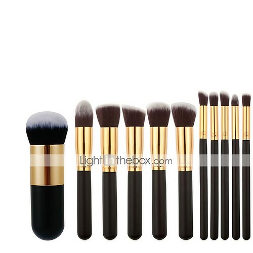 

10 Pcs/11 Pcs makeup brush large version makeup brush set 5 large 5 small makeup brush Xiaopangdun foundation brush