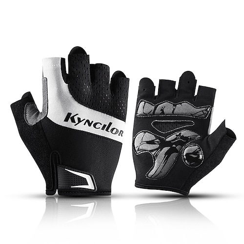 

Winter Gloves Bike Gloves Cycling Gloves Biking Gloves Fingerless Gloves Anti-Slip Windproof Warm Breathable Sports Gloves Mountain Bike MTB Outdoor Exercise Cycling / Bike Mesh Blue Black for Adults'