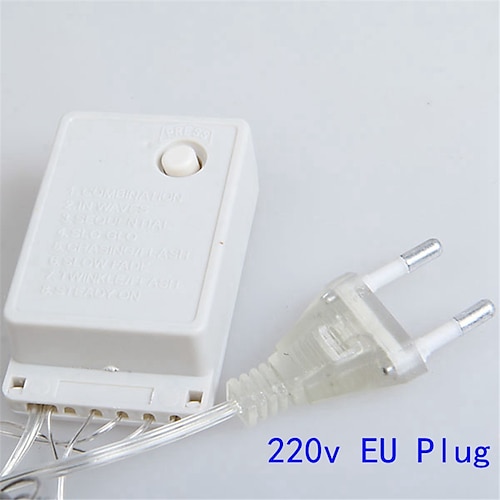  LED String Lights 800LEDs 400LEDs 300LEDs 200 LEDs 100 LEDs Plug in String Lights 8 Modes Waterproof Indoor Outdoor Christmas Tree Wedding Party Bedroom Decorations EU Plug 220-240V and US Plug 120V