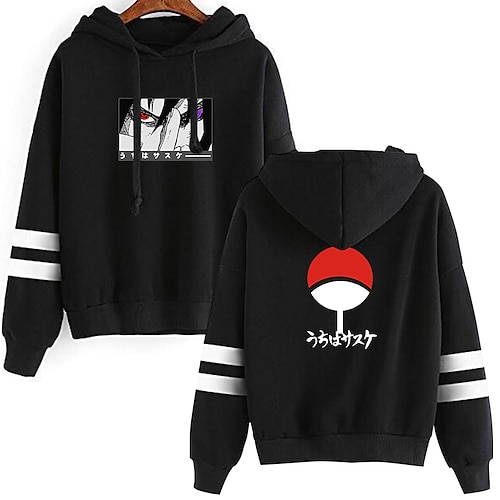 

Naruto Cosplay Akatsuki Uchiha Itachi Sudadera Animé Dibujos Estampado Estampado Harajuku Gráfico Sudadera Para Hombre Mujer Adulto Mezcla de Poliéster y Algodón