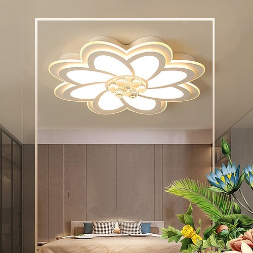 

42/52/62 cm Flower Shape LED Ceiling Light Modern Simple Romantic Bedroom Living Room Dining Room Home Office