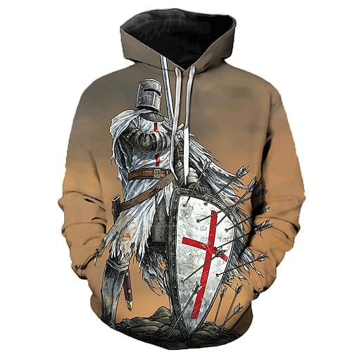 

Inspired by The Last Templar Knights Templar Cosplay Costume Hoodie Cartoon 3D Harajuku Graphic Kawaii Hoodie For Men's Women's Adults' Terylene