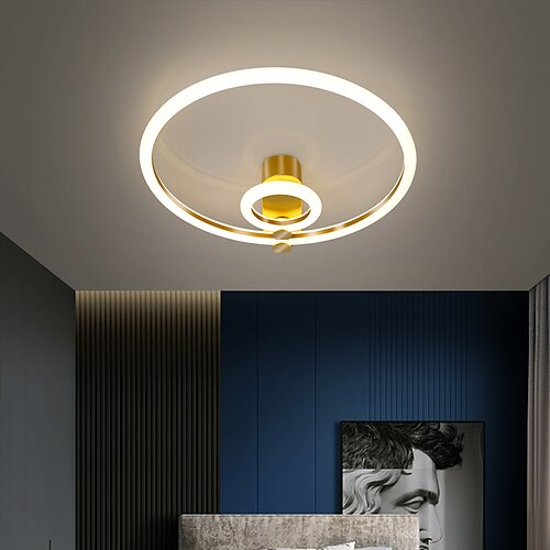 

42 cm LED Ceiling Light Round Shape Nordic Style Bedroom Lamp Luxury Study Room Lamp Modern Simple Atmosphere Lamps