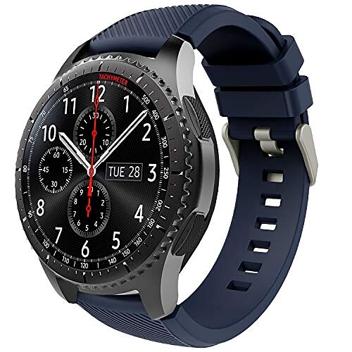 

Smart Watch Band for Samsung Galaxy Watch 3 Galaxy Watch Gear S3 Frontier Classic 45mm 46mm, 22mm Watch Band Silicone Smartwatch Strap Soft Elastic Breathable Sport Band Replacement Wristband