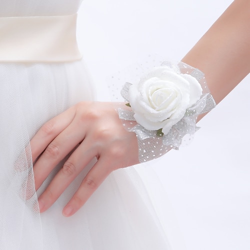 

Wedding Flowers Wrist Corsages Wedding Fabrics 0-10 cm Christmas