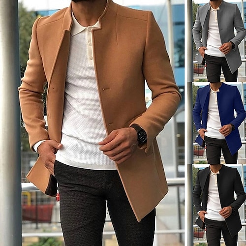 Ofertas Fashion Cardigan con Capucha Larga y Casual Color sólido Sweater Yvelands Trench de Punto para Hombre 