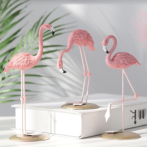 

Resin Crafts Flamingo Ornaments Home Living Room Office Table Furnishings Wine Cabinet Decoration