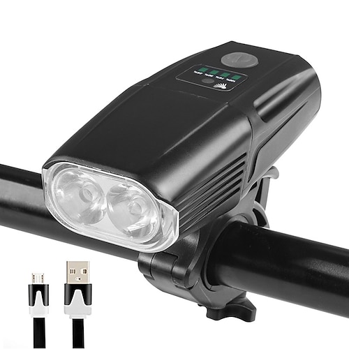 

LED Bike Light LED Light LED Bicycle Cycling Waterproof Portable Adjustable Rechargeable Battery 1200 lm AA Batteries Powered Natural White Camping / Hiking / Caving Everyday Use Cycling / Bike