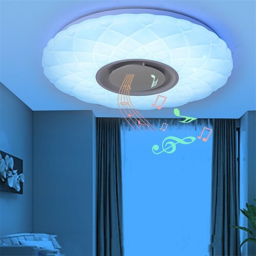 

40/50cm LED Ceiling Light Modern Dimmable Bluetooth Music LED Intelligent App Bluetooth Ceiling Lamp Intelligent Bluetooth Audio Lamp