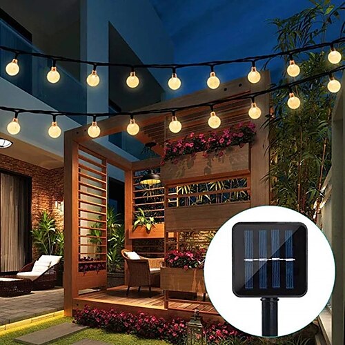 

luci solari a corda per esterni 5m 20led luci per tubi da giardino luci fata a led impermeabili per la decorazione del cortile dell'albero del giardino del patio del matrimonio della festa