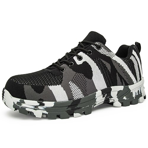 

Men's Hiking Shoes Sneakers Hiking Boots Shock Absorption Breathable Wearable Lightweight Camo / Camouflage Fishing Hiking Climbing Tulle Fall Winter Green Black / Round Toe