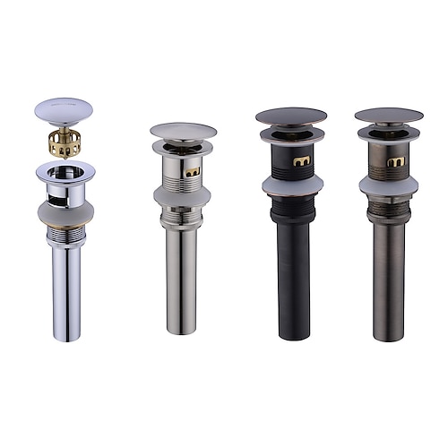 

Faucet accessory - Superior Quality Pop-up Water Drain With Overflow Contemporary Brass / Stainless Steel Nickel Brush