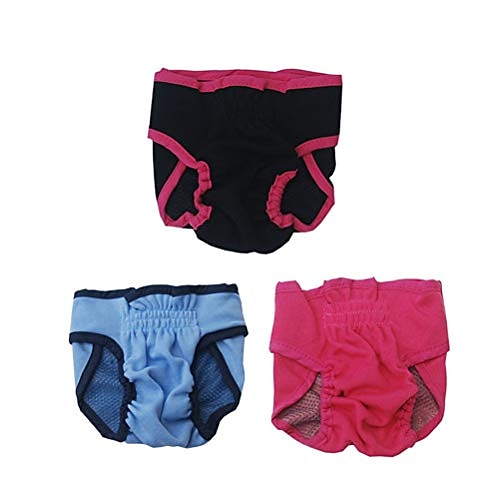 

1pcs Washable Dog Diapers Puppy Diapers Pants Dog Wraps Panty Pet Sanitary Underwear - Size S