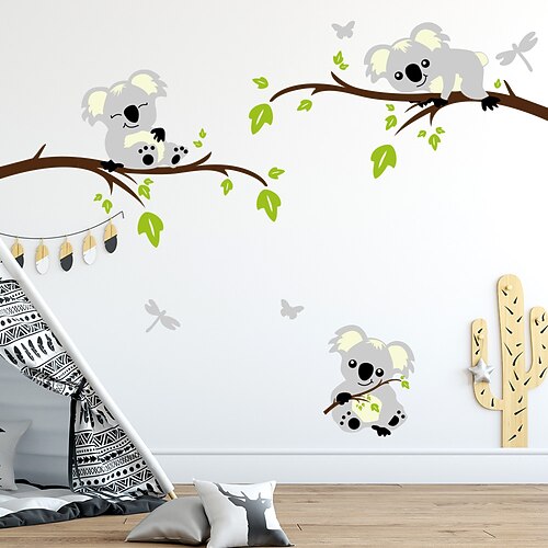 

Branch Koala Printing Removable Personalized Wall Stickers Living Room Bedroom Kid's Room Background Wall Stickers for bedroom living room 60X90X2CM