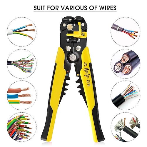 

Crimper Cable Cutter Automatic Wire Stripper Multifunctional Stripping Tools Crimping Pliers Terminal 0.2-6.0mm2 Tool