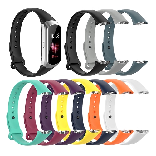 

1 pcs Smart Watch Band for Samsung Galaxy Fit SM-R370 galaxy fit SM-R370 Silicone Smartwatch Strap Soft Elastic Breathable Sport Band Replacement Wristband