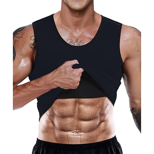 Sweat Vest Sweat Shaper Sauna Vest Sports Neoprene Gym Workout Exercise &  Fitness No Zipper Weight Loss Tummy Fat Burner For Men 2024 - $9.49
