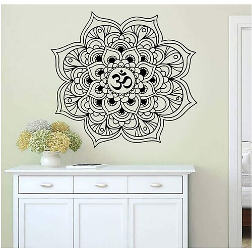 

Mandala Totem Creative Personality Home Living Room Bedroom Sofa Background Decoration Removable Stickers DIY Home Decoration Wall Decal Wall Decoration for bedroom living room 55X55CM