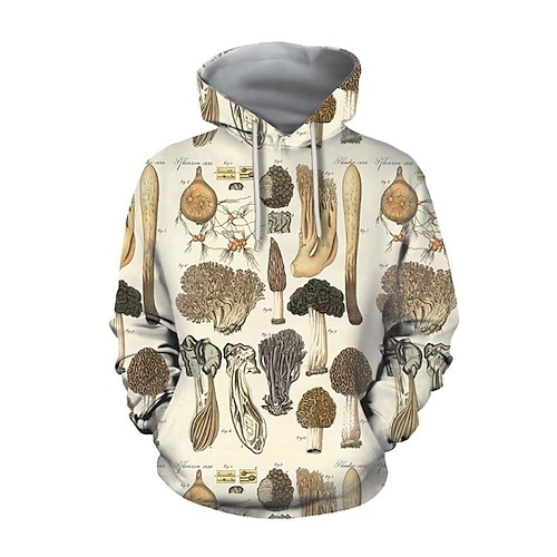 

popular mushroom collage hoodies unisex 3d print most streetwear 2 5xl