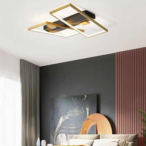 

42cm 52cm LED Ceiling Light Round Square Circle Rectangular Geometric New Living Room Bedroom Office