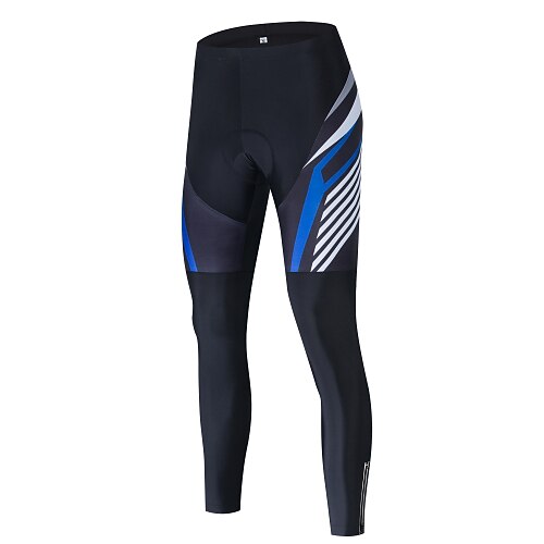 

21Grams Men's Cycling Tights Cycling Bib Tights Bike Pants Tights Mountain Bike MTB Road Bike Cycling Sports Graphic 3D Pad Breathable Quick Dry Wearable Black Dark Blue Polyester Clothing Apparel