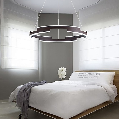 

60 cm Pendant Lantern Design Chandelier Metal Geometrical Brushed Painted Finishes LED Modern 220-240V