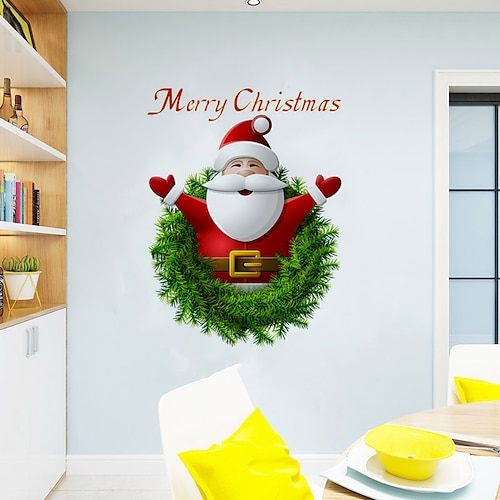 

Christmas Wall Stickers Living Room, Removable PVC Home Decoration Wall Decal 1pc