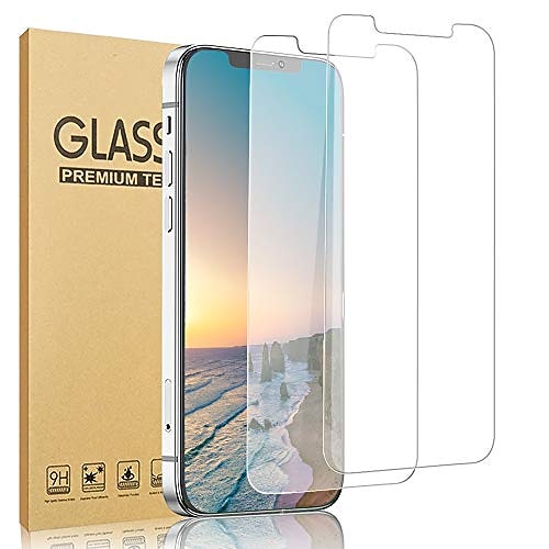 

[2PCS]Screen Protector for iPhone 13 12 Pro Max mini 11 Pro Max XR X XS Max 8 7 Plus Tempered Glass Anti-Scratch High Definition 9H Hardness