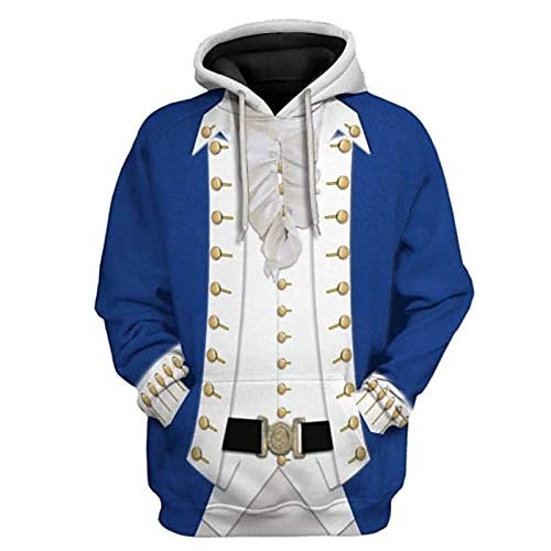 Men's Hoodie The Historical Figure Alexander Cosplay 3D Printed Sweatshirts for Men Military Napoleon Fall