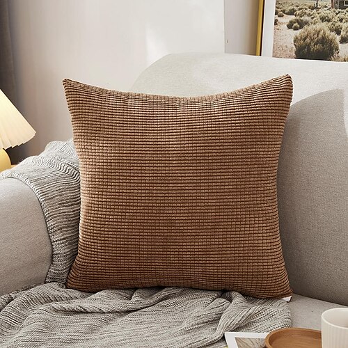 

Cushion Cover Northern Europe Simplicity Solid Colored Pillow Case Cover Corn Velvet Soft Pillow Case Cover Living Room Bedroom Sofa Cushion Cover