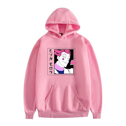 

hisoka cosplay kostüm hoodie anime grafikdruck harajuku grafik hoodie für männer frauen erwachsene andere drucke polyester / baumwollmischung