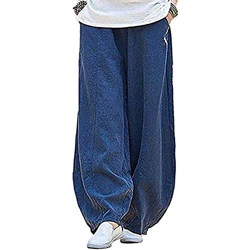 

Women's Culottes Wide Leg Slacks Pants Trousers Harem Pants Cotton Blend Creamy-white Camel Green Mid Waist Basic Casual High Cut Drop Crotch Full Length Outdoor Simple M L XL 2XL / Loose Fit