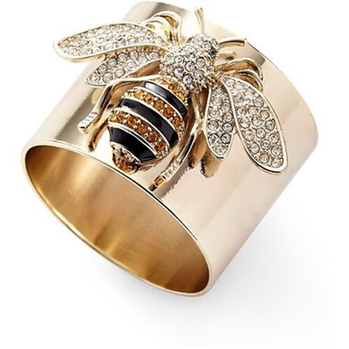 

Women Ring AAA Cubic Zirconia Silver Gold Golden 2 14K Gold Plated Bird Heart Bee Stylish 1pc 5 6 7 8 9 / Women's / Party / Wedding / Gift / Daily