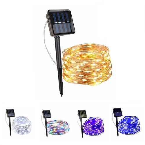 

Outdoor Solar String Light LED Solar Light 10M 100LEDs Outdoor Waterproof Fairy Garland String Lights Patio Garden Party Solar Lamp Decoration LED Solar Garden Light