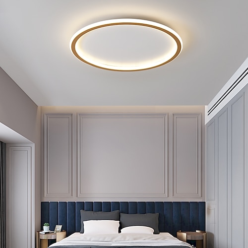 

50cm LED Ceiling Light Circle Round Square Modern Nordic Design Bedroom Living Room Office Flush Mount Lights Metal 110-120V 220-240V