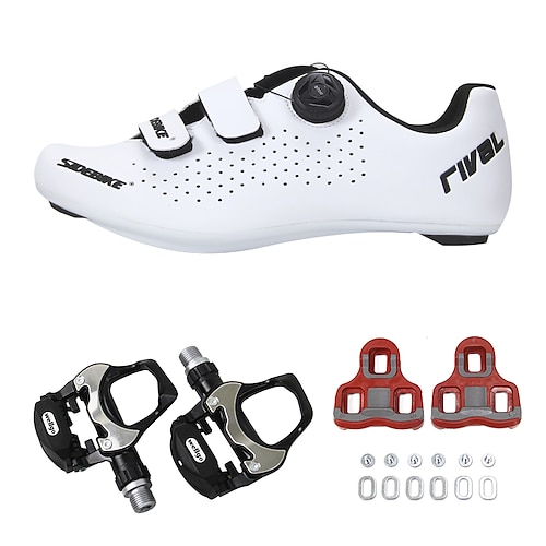 

SIDEBIKE Adults' Bike Shoes Cycling Shoes Nylon Breathable Road Cycling Cycling / Bike Recreational Cycling Black / Red White Black Men's Women's Cycling Shoes