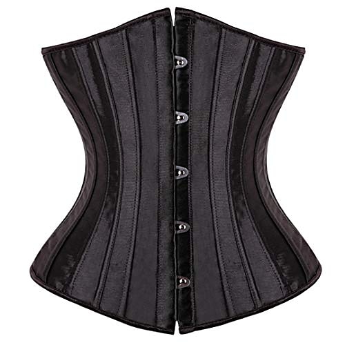 

Corset Women's Corsets Trachtenmieder Christmas Halloween Wedding Party Birthday Party Plus Size Black khaki Country Bavarian Underbust Corset Hook & Eye Lace Up Classic Tummy Control Fashion Solid